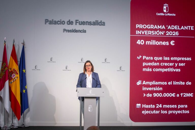 Castilla-La Mancha destina 40 millones de euros a impulsar la inversión de las pymes y a apoyar su crecimiento