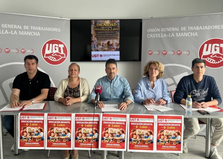 UGT convoca huelga en las escuelas infantiles de Castilla-La Mancha