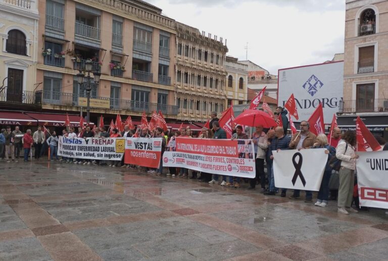 UGT y CCOO Ciudad Real piden un verdadero compromiso para acabar con la siniestralidad laboral