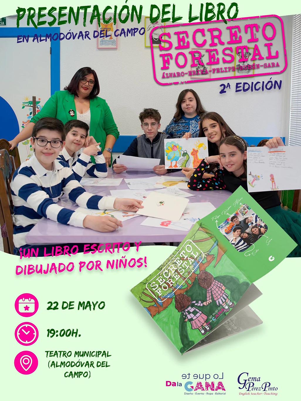 Cartel de la presentación del libro en Almodóvar del Campo