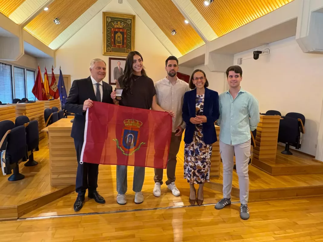 El Ayuntamiento de Ciudad Real recibe a Alba Caballero tras proclamarse campeona de Europa U20 con la selección española de baloncesto