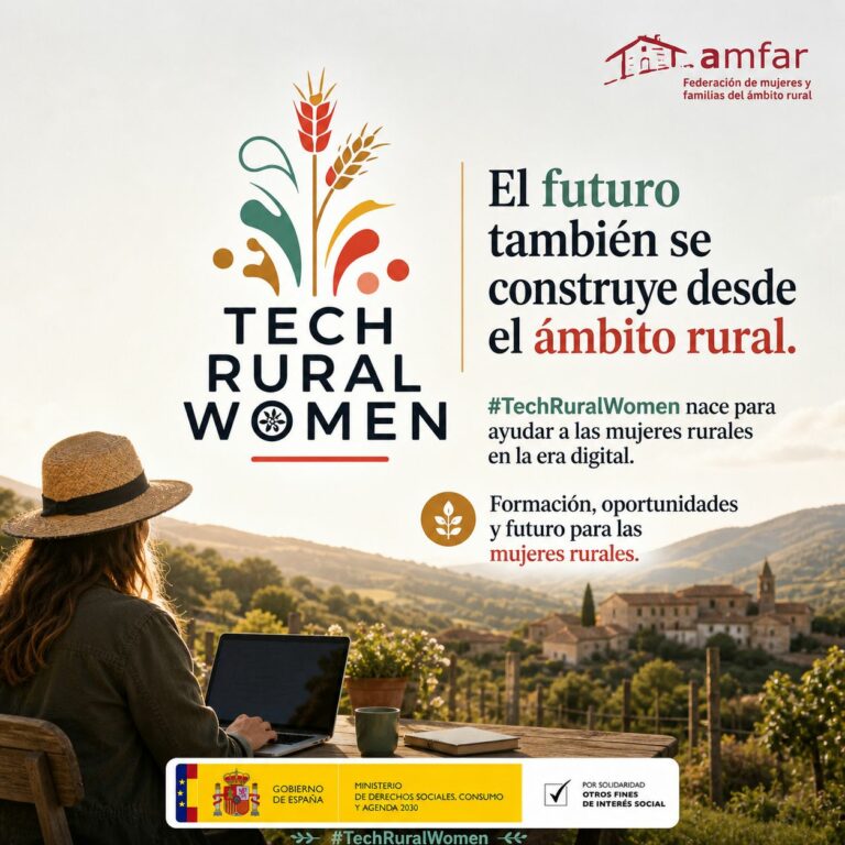 AMFAR arranca la campaña #TechRuralWomen para impulsar la digitalización de las mujeres rurales