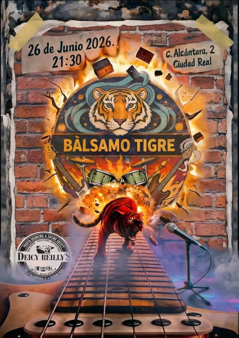 Bálsamo Tigre se sube al escenario de Deicy Reilly’s este viernes
