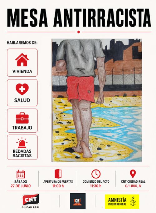 Cartel Mesa Antirracista