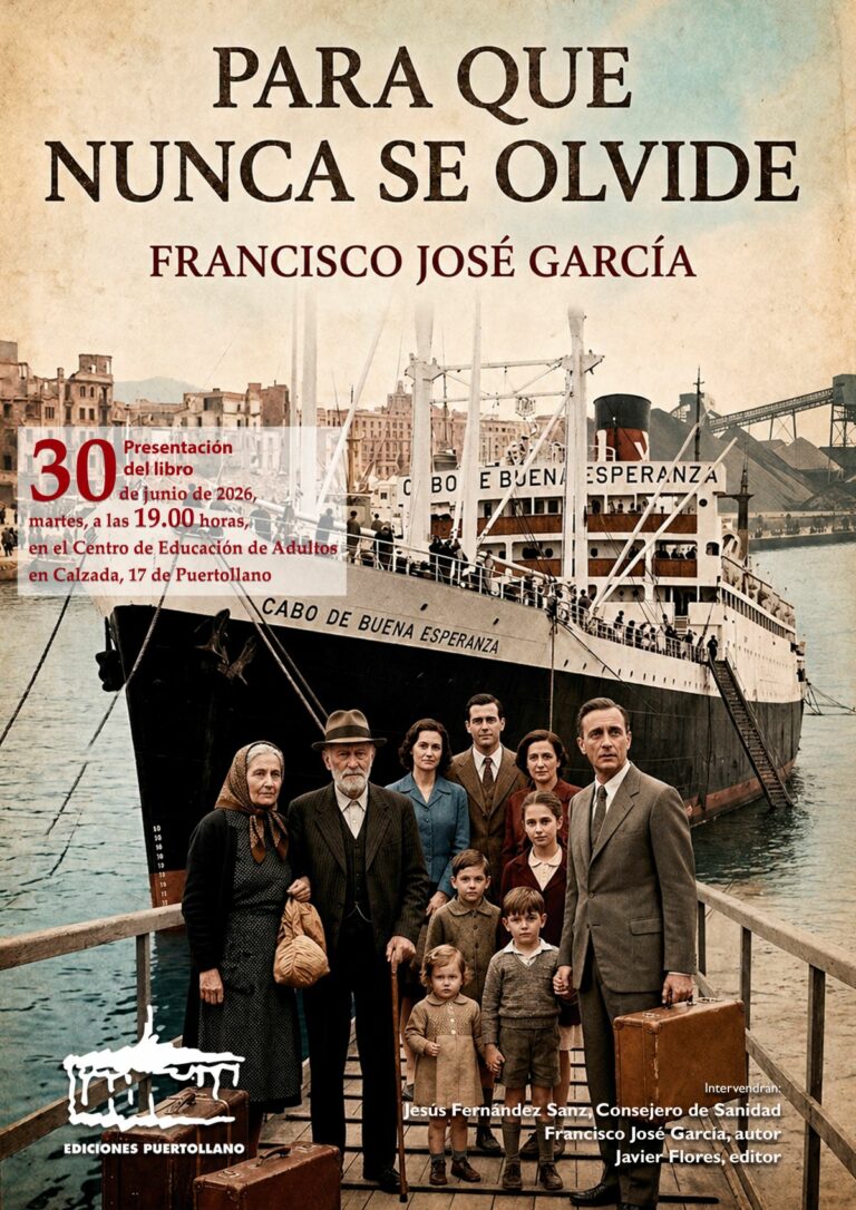 Francisco José García presenta este martes en Puertollano su novela «Para que nunca se olvide»