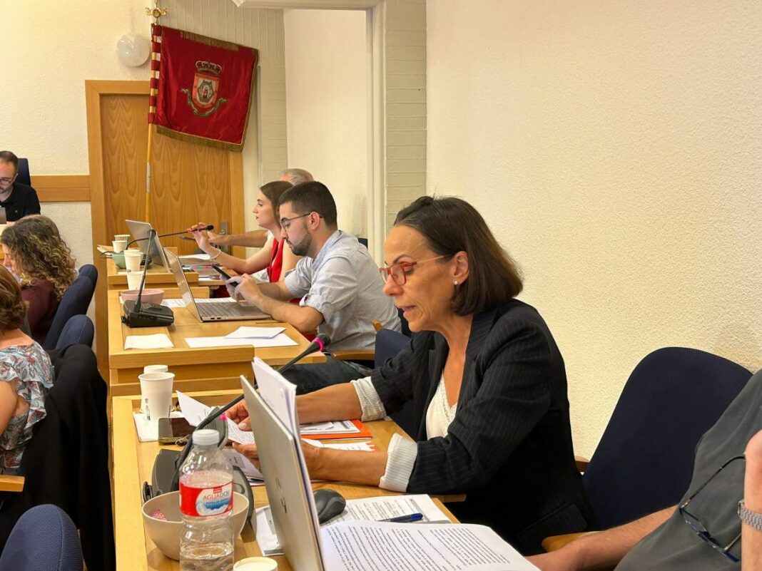 Eva Masías durente el pleno de mayo