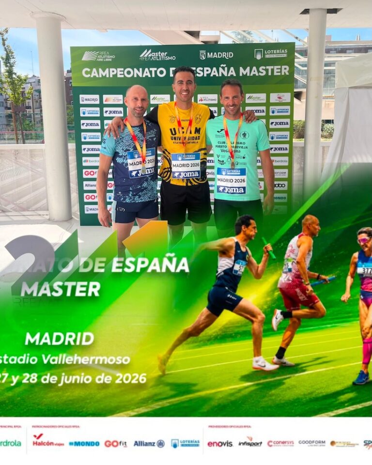 Agustín Luchena, entrenador del Club Paralímpico Puertollano, subcampeón de España Master en Salto de Altura