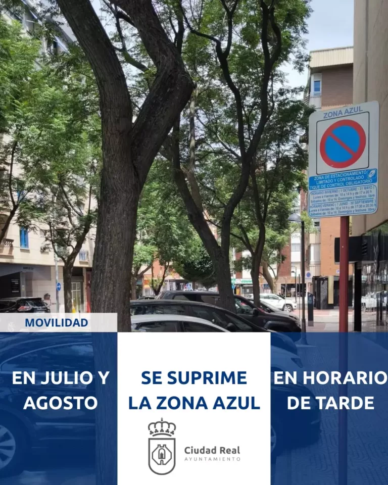 La zona azul de Ciudad Real volverá a ser gratuita las tardes de julio y agosto