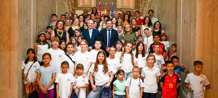 La Diputación de Ciudad Real recibe a los niños ucranianos afectados por Chernóbil y la guerra