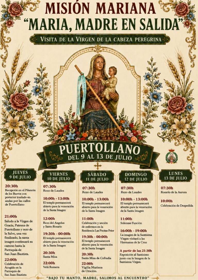 La Cofradía de la Virgen de la Cabeza de Puertollano recibirá a la Imagen Peregrina en un acontecimiento «histórico»