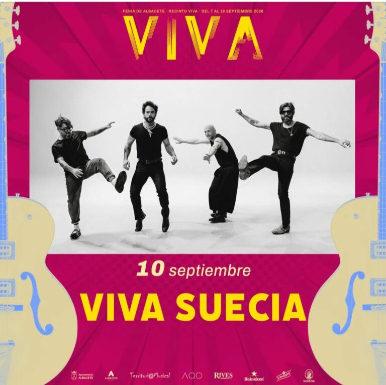 Viva Suecia actuará el 10 de septiembre en el recinto ferial de Albacete