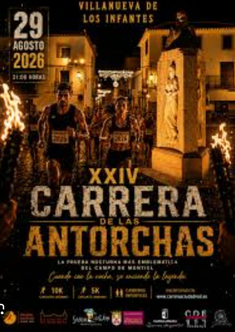 Villanueva de los Infantes celebra la XXIV edición de la Carrera de las Antorchas