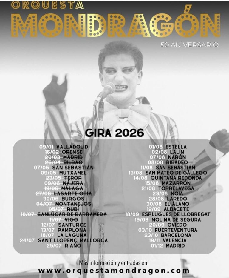 La Orquesta Mondragón actuará en Albacete el 12 de septiembre