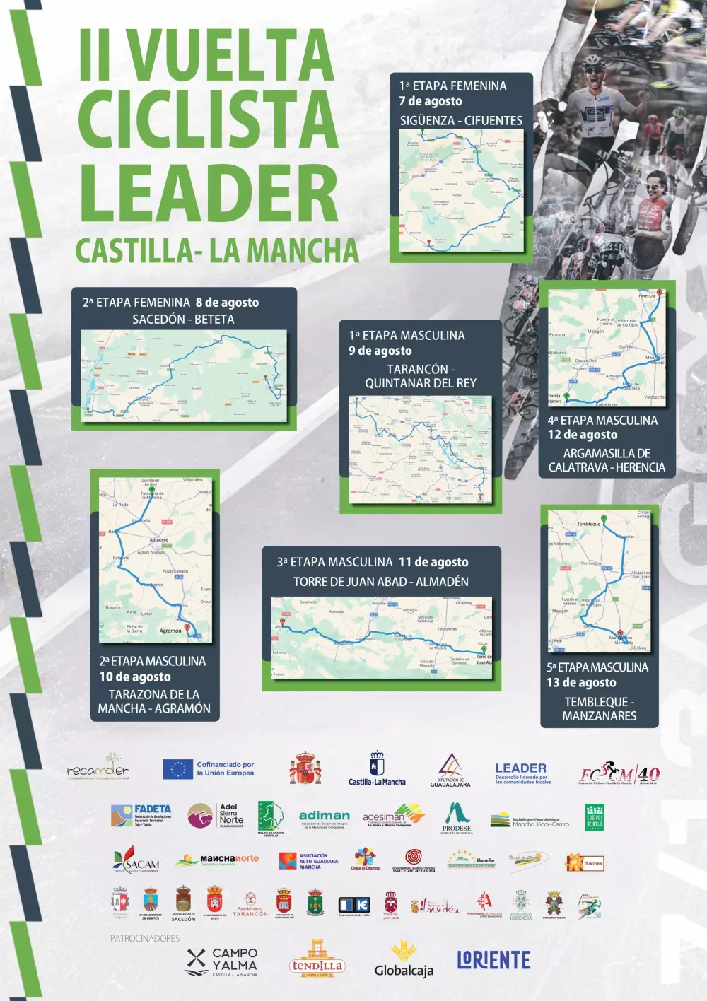 cartel vuelta con etapas