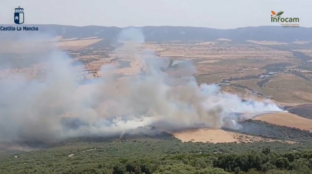 Sucesos.- El incendio de Retuerta del Bullaque desciende a Nivel 0 y se levanta el confinamiento de Marjaliza (Toledo)