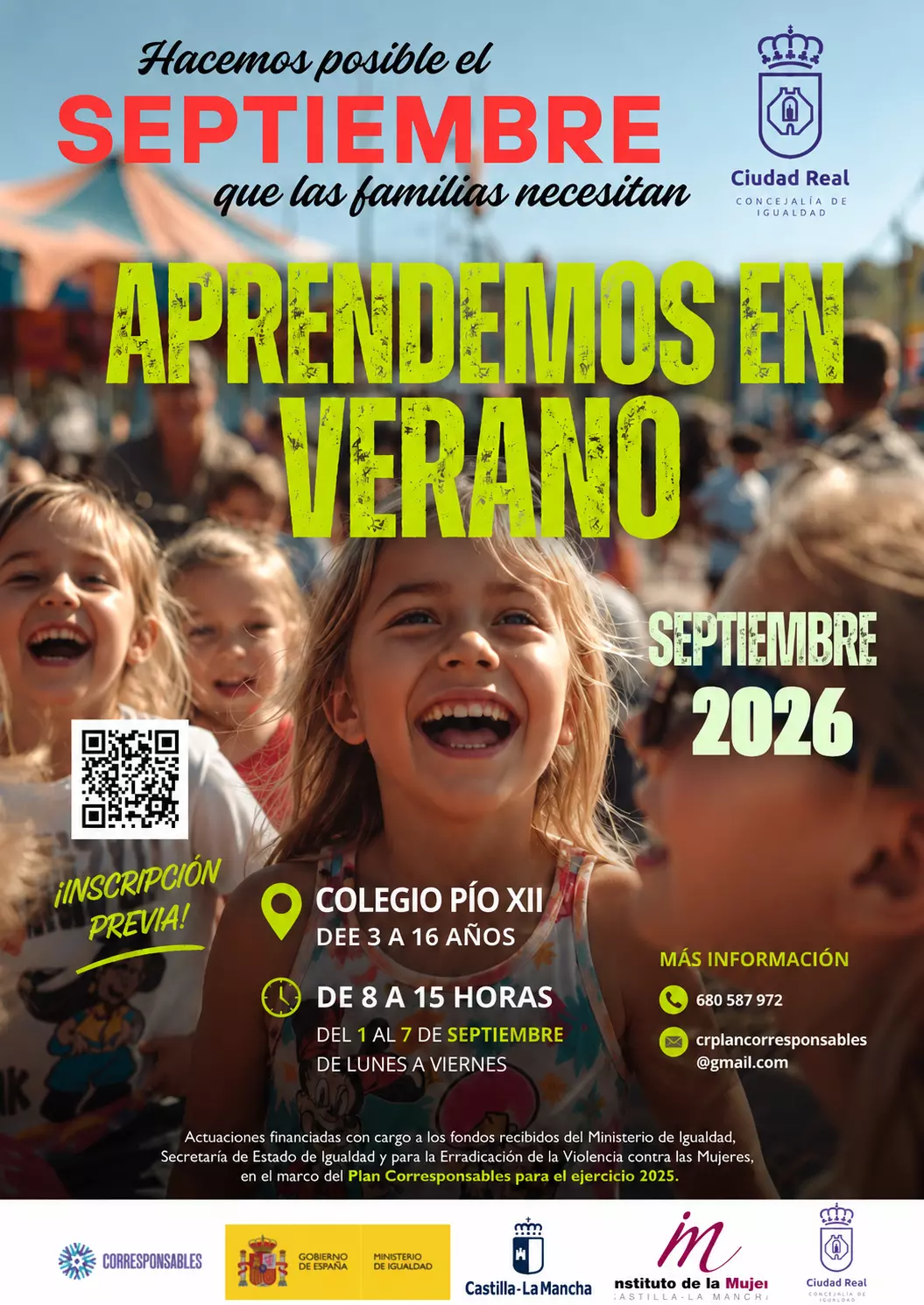 APRENDEMOS EN VERANO. SEPTIEMBRE. 2026