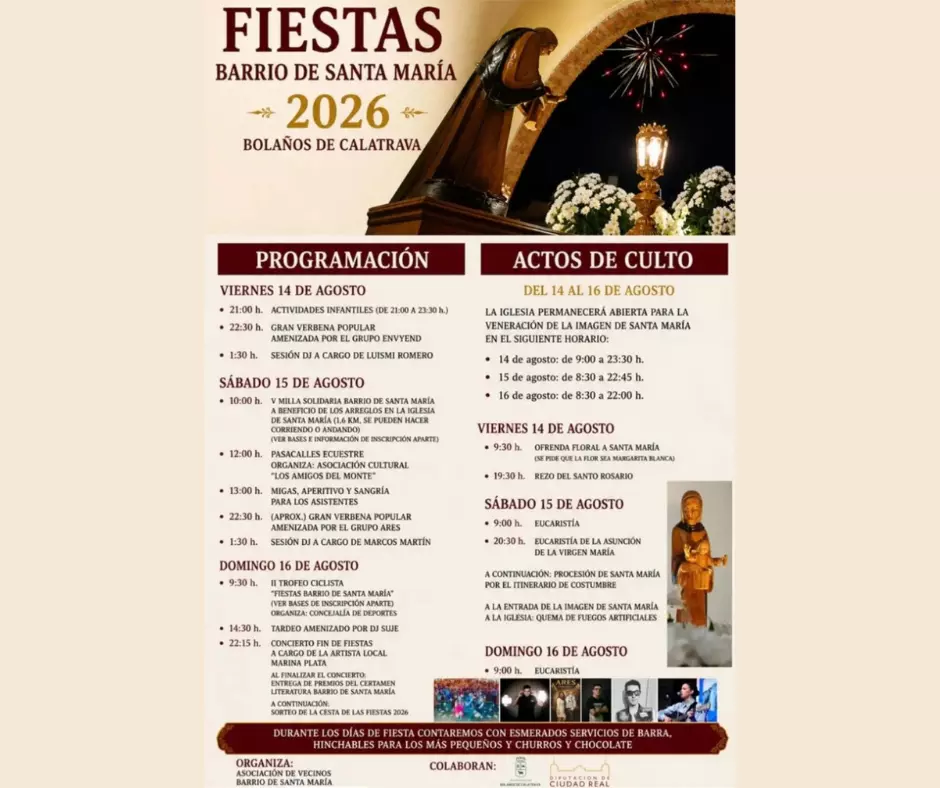 Fiestas del Barrio de Santa María Programación
