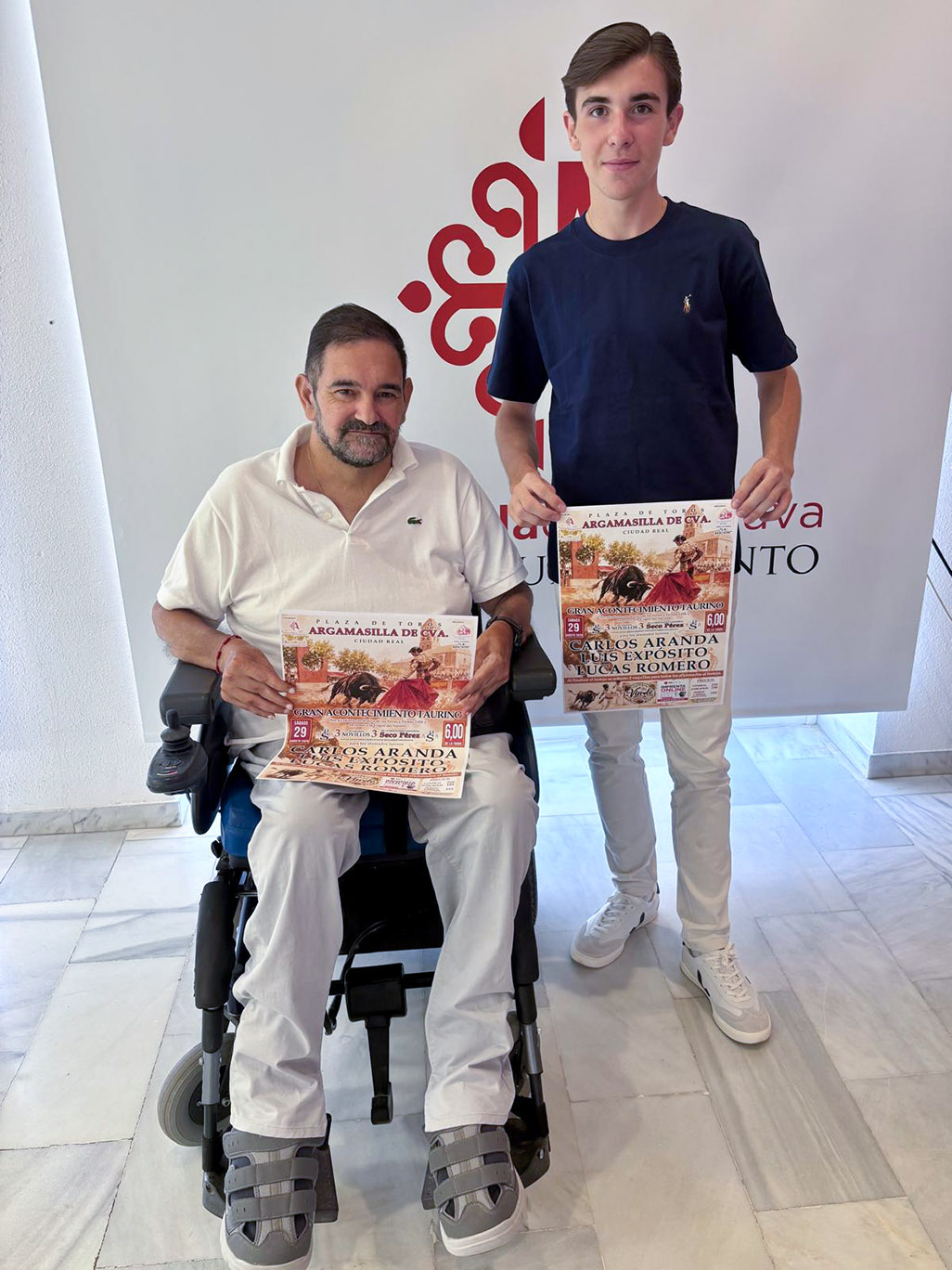Luis Expósito y Sergio Gijón, presentando el cartel del evento