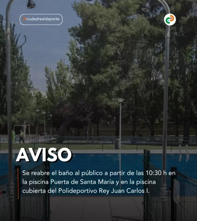 aviso piscinas