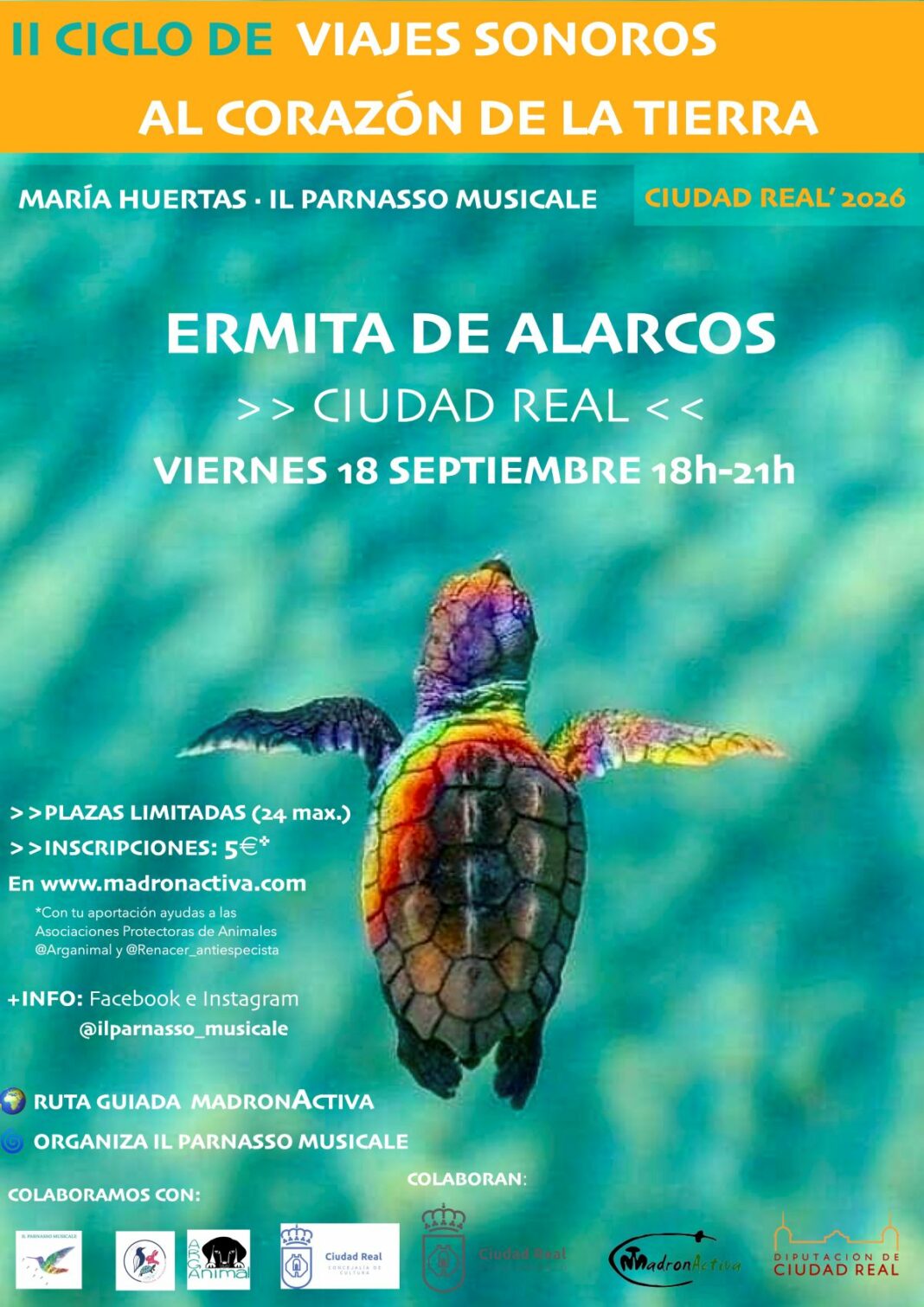 CARTEL II CICLO DE VIAJES SONOROS AL CORAZÓN DE LA TIERRA ALARCOS