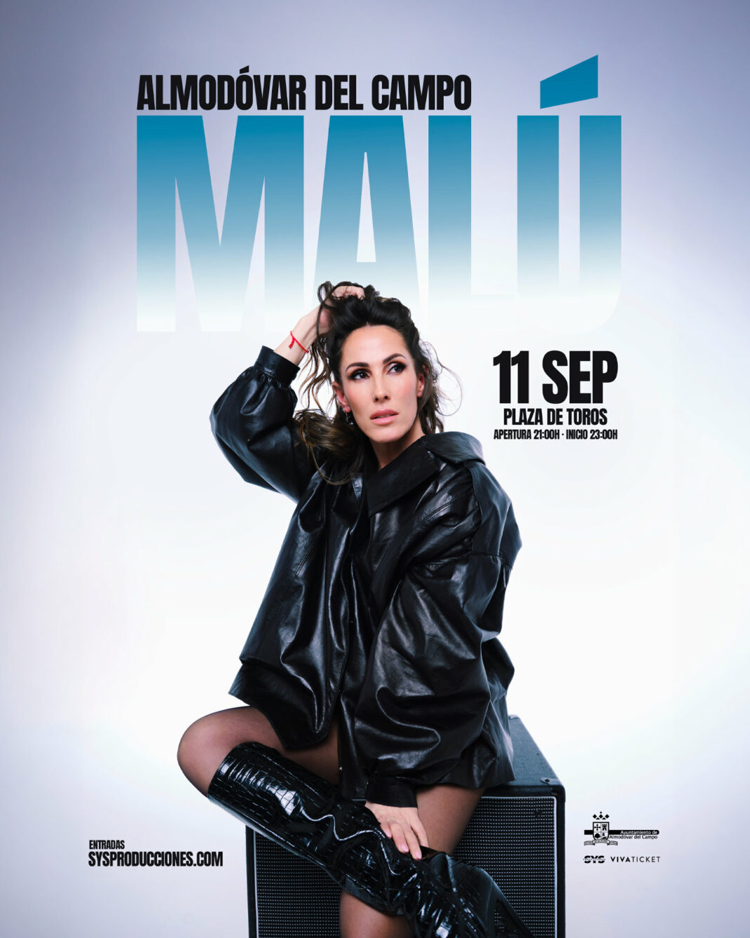 Cartel anunciador concierto Malú en Almodóvar del Campo